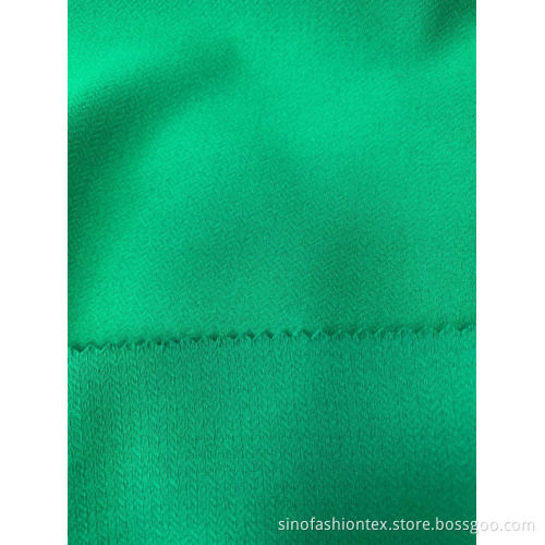 Herringbone Polyester Crepe Stretch